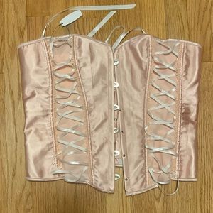 NWT Pink Strapless Corset